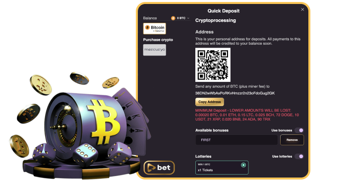 Playbet.io Casino Payment Methods